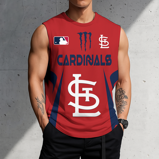 LIMITED EDITION - NEW CUSTOMIZED MLB24 SLC ST. LOUIS CARDINALS MEN'S GYM SHIRT