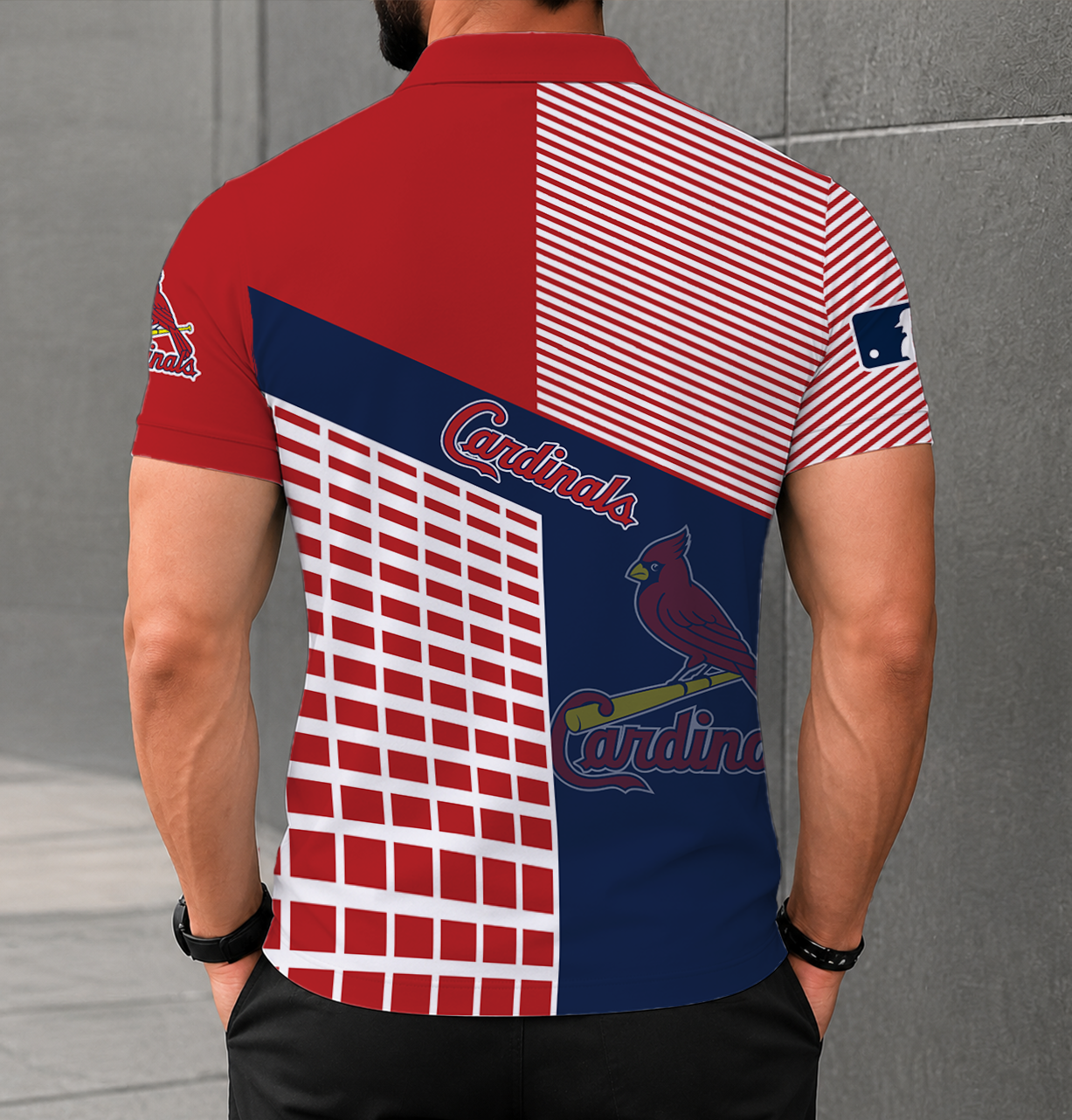 LIMITED EDITION - NEW CUSTOMIZED MLB24 SLC ST. LOUIS CARDINALS POLO SHIRT