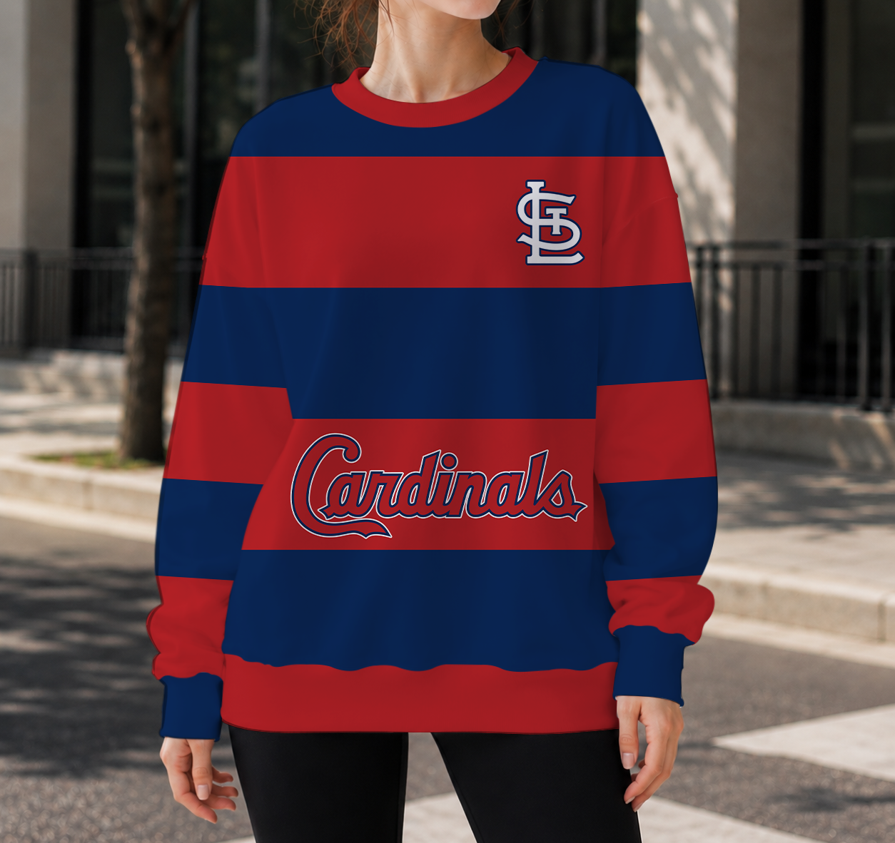 FINAL SALE - NEW CUSTOMIZED MLB24 SLC ST. LOUIS CARDINALS UNISEX SWEATSHIRT