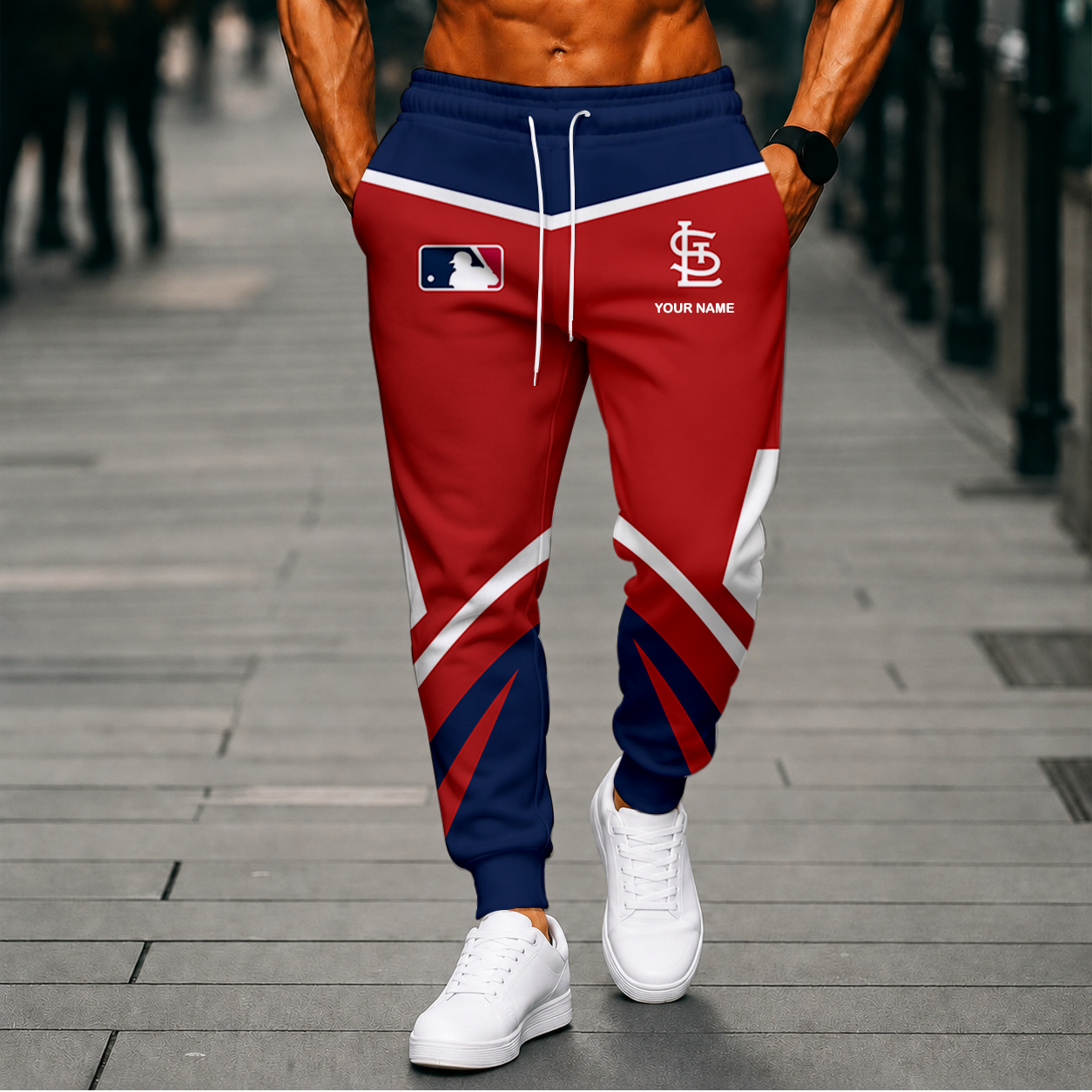 LIMITED EDITION - NEW CUSTOMIZED MLB24 SLC ST. LOUIS CARDINALS SWEATPANTS