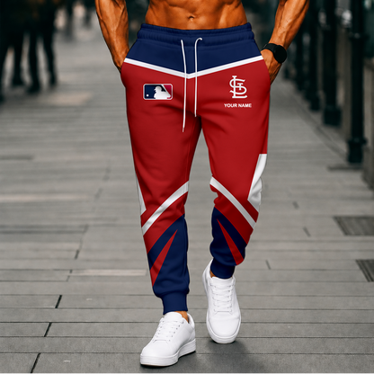 LIMITED EDITION - NEW CUSTOMIZED MLB24 SLC ST. LOUIS CARDINALS SWEATPANTS