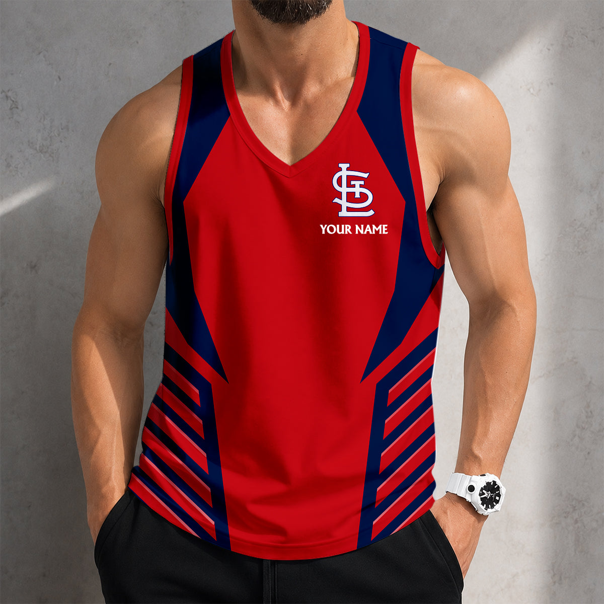 FLASH SALE - NEW CUSTOMIZED MLB24 ST. LOUIS CARDINALS UNISEX TANK TOP