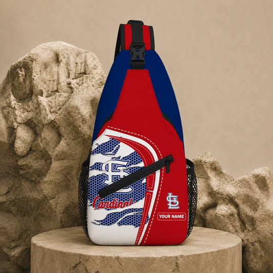 VIRAL EDITION - NEW CUSTOMIZED MLB24 SLC ST. LOUIS CARDINALS SLING BAG