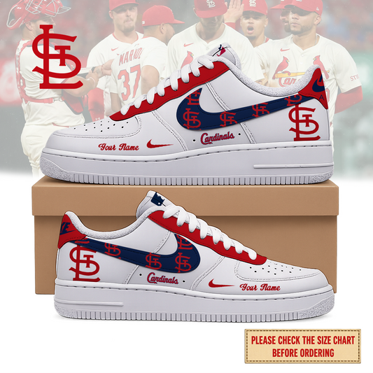 VIRAL EDITION - NEW CUSTOMIZED MLB24 SLC ST. LOUIS CARDINALS AF1 SHOES