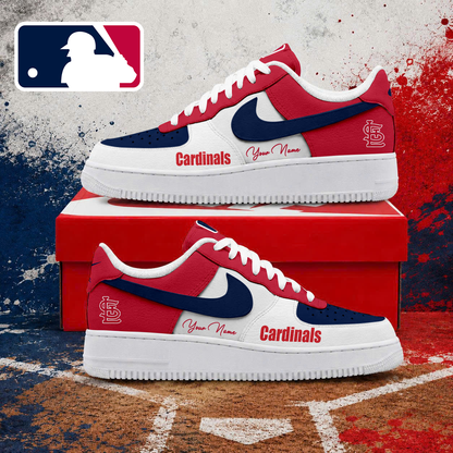 LIMITED EDITION - NEW CUSTOMIZED MLB24 SLC ST. LOUIS CARDINALS AF1 SHOES
