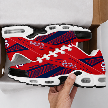 FINAL SALE - NEW CUSTOMIZED MLB24 SLC ST. LOUIS CARDINALS AIR MAX PLUS SNEAKERS