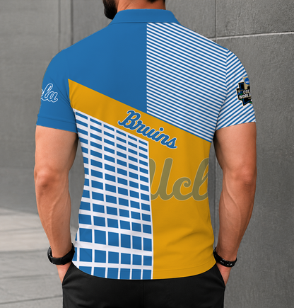 LIMITED EDITION - NEW CUSTOMIZED NCAA CWS24 UCB UCLA BRUINS POLO SHIRT