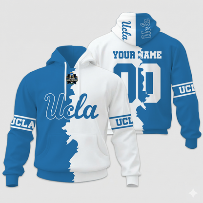LIMITED EDITION - NEW CUSTOMIZED NCAA COLLEGE WORLD SERIES 24-UCB UCLA BRUINS UNISEX HOODIE & ZIP HOODIE
