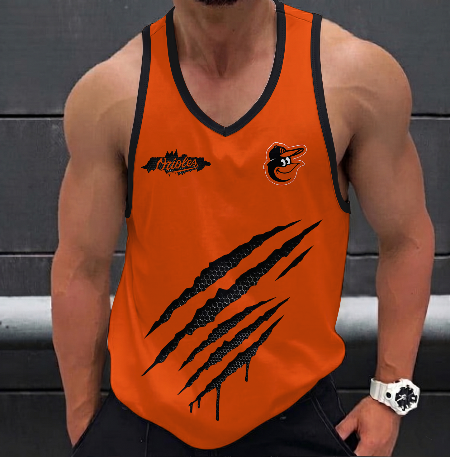 LIMITED EDITION - NEW CUSTOMIZED MLB25 BALTIMORE ORIOLES UNISEX TANK TOP