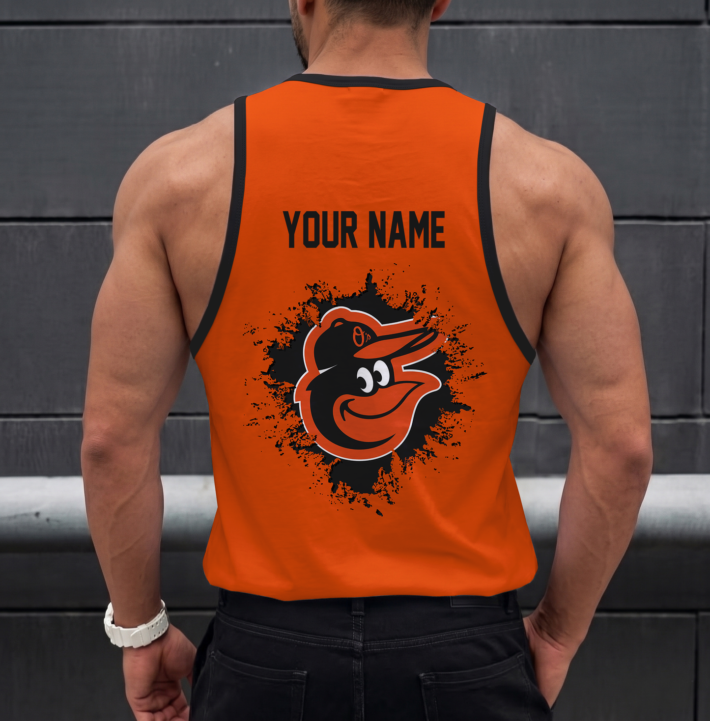 LIMITED EDITION - NEW CUSTOMIZED MLB25 BALTIMORE ORIOLES UNISEX TANK TOP