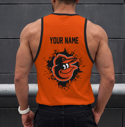 LIMITED EDITION - NEW CUSTOMIZED MLB25 BALTIMORE ORIOLES UNISEX TANK TOP