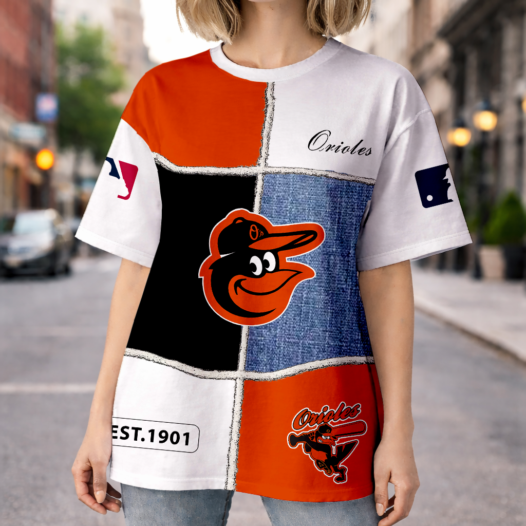 LIMITED EDITION - NEW CUSTOMIZED MLB25 BOS BALTIMORE ORIOLES UNISEX T-SHIRT, POLO, HOODIE & JACKETS