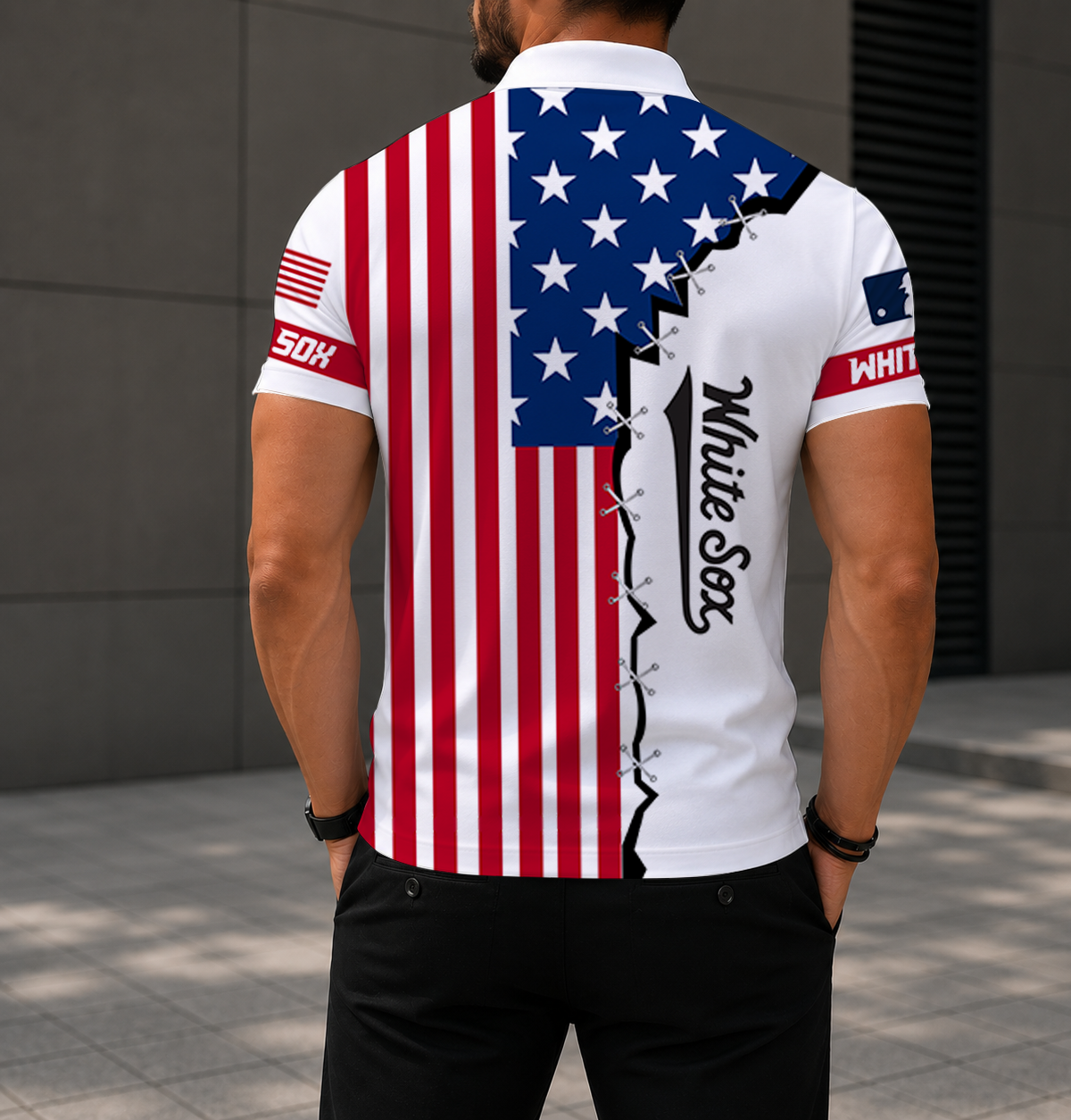 LIMITED EDITION - NEW CUSTOMIZED MLB26 CWS CHICAGO WHITE SOX POLO SHIRT, ZIP POLO SHIRT & T-SHIRTS