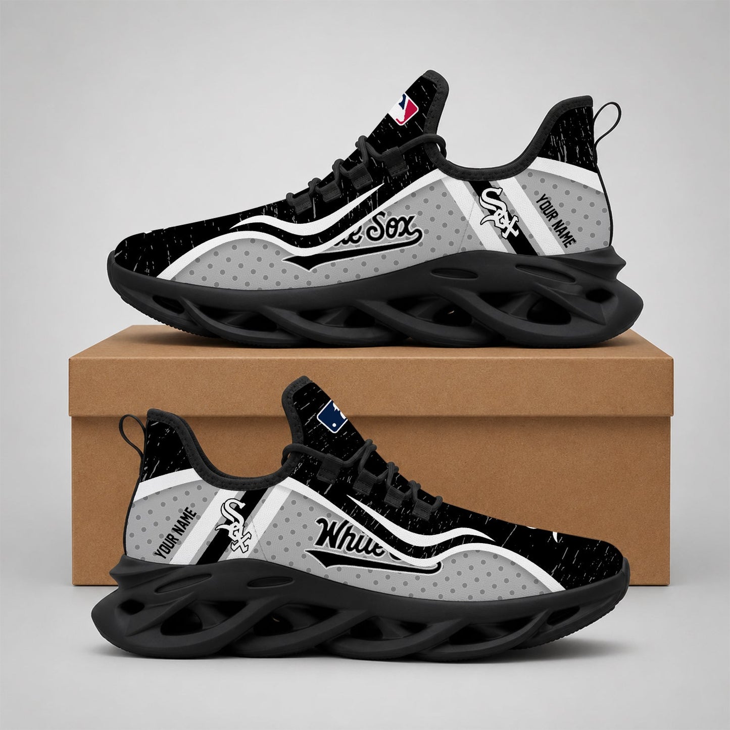 VIRAL EDITION - NEW CUSTOMIZED MLB26 CWS CHICAGO WHITE SOX MAX SOUL SHOES