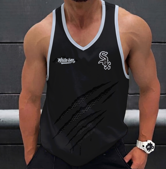 LIMITED EDITION - NEW CUSTOMIZED MLB26 CHICAGO WHITE SOX UNISEX TANK TOP