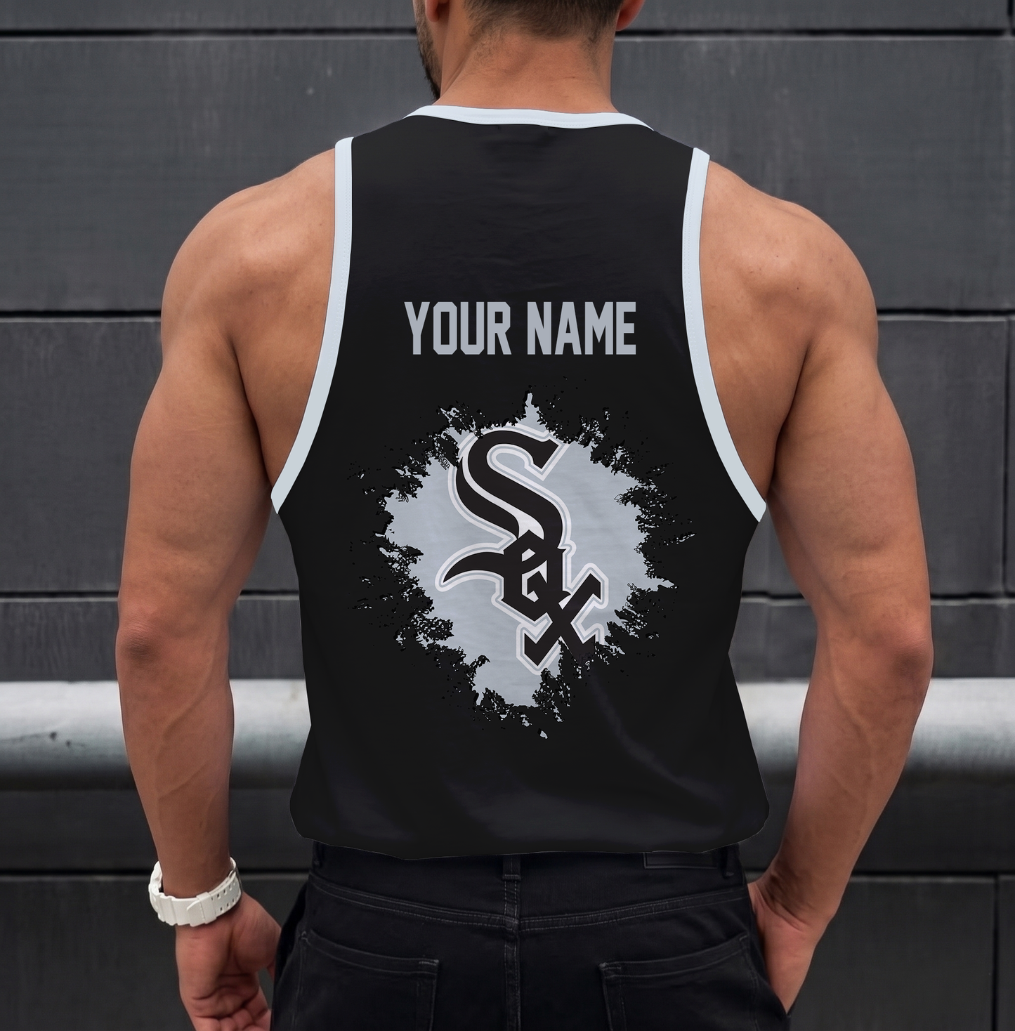 LIMITED EDITION - NEW CUSTOMIZED MLB26 CHICAGO WHITE SOX UNISEX TANK TOP