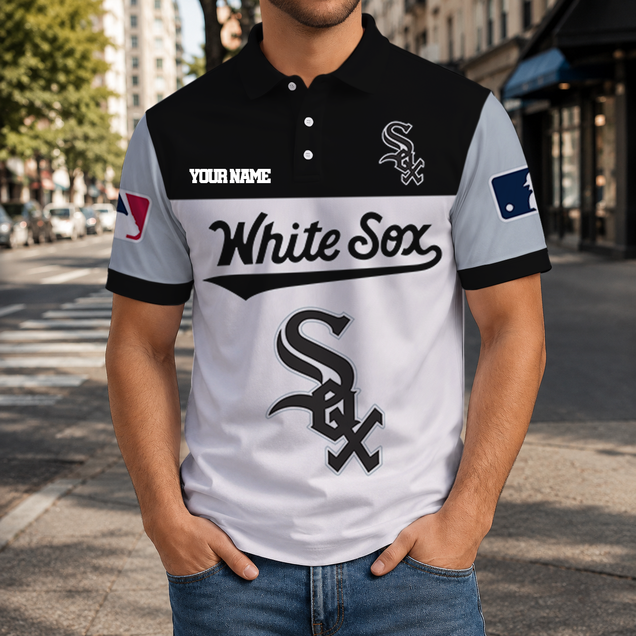HOT DEAL - NEW CUSTOMIZED MLB26 CWS CHICAGO WHITE SOX T-SHIRT, POLO SHIRT, ZIP POLO SHIRT, SWEATSHIRT, HOODIE & ZIP HOODIE