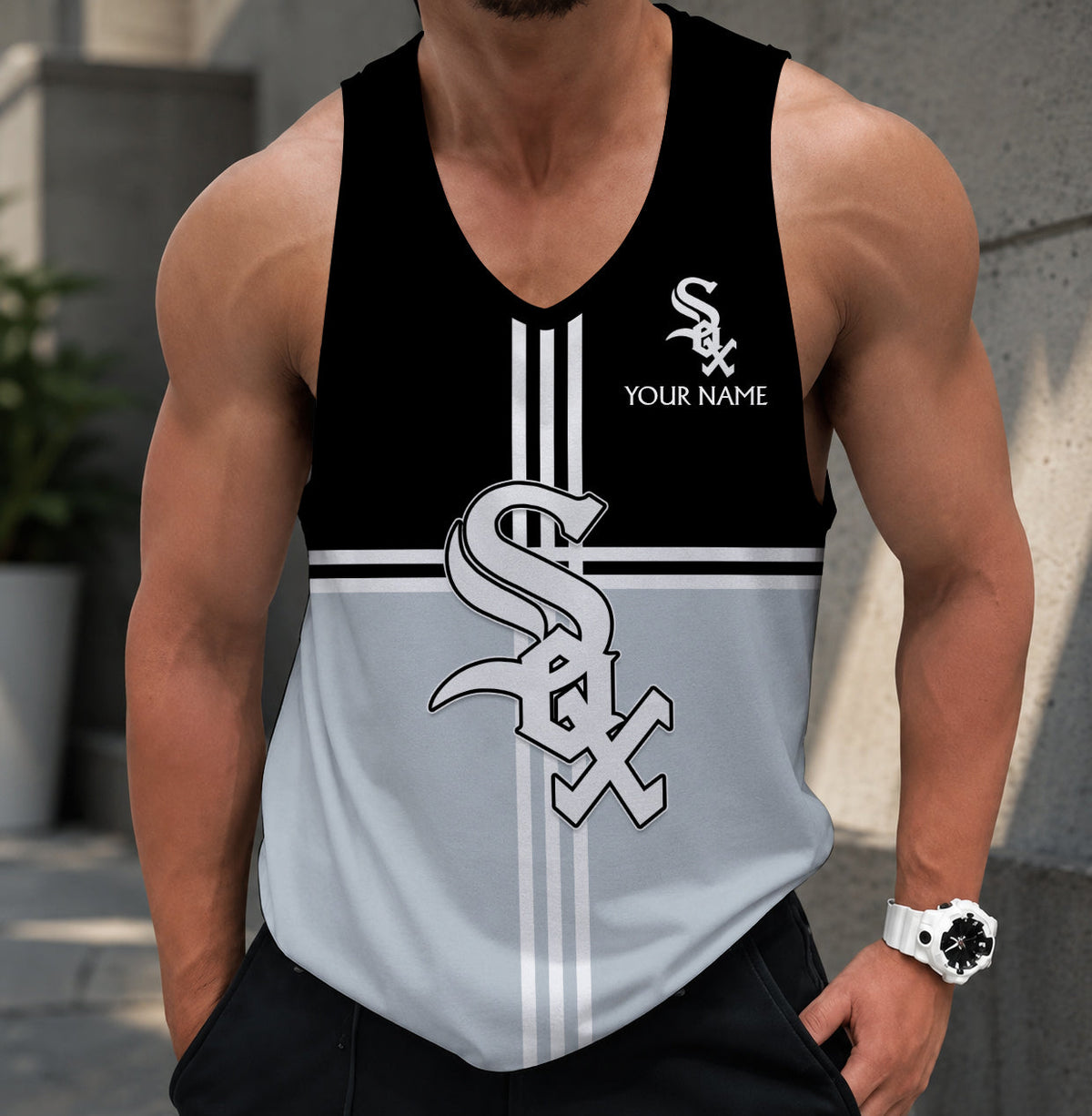 FINAL SALE - NEW CUSTOMIZED MLB26 CHICAGO WHITE SOX UNISEX TANK TOP