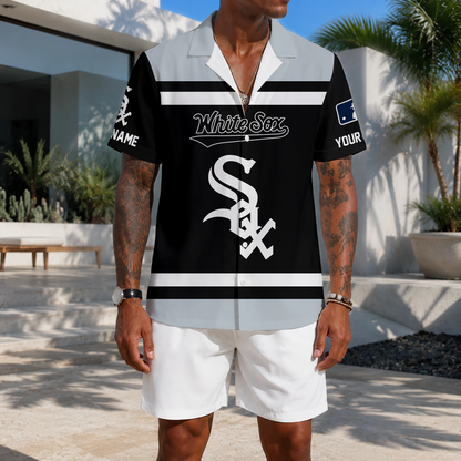 MEGA SALE - NEW CUSTOMIZED MLB26 CWS CHICAGO WHITE SOX UNISEX HAWAIIAN SHIRT