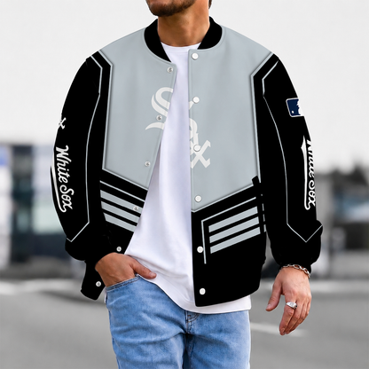 FLASH SALE - NEW CUSTOMIZED MLB26 CWS CHICAGO WHITE SOX VARSITY & BASEBALL JACKET