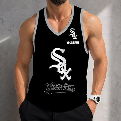 FINAL SALE - NEW CUSTOMIZED MLB26 CHICAGO WHITE SOX UNISEX TANK TOP