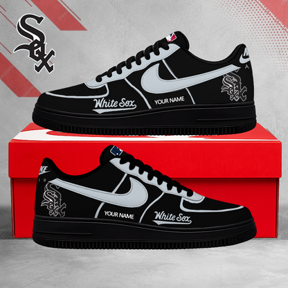 SPECIAL EDITION - NEW CUSTOMIZED MLB26 CWS CHICAGO WHITE SOX AF1 SHOES