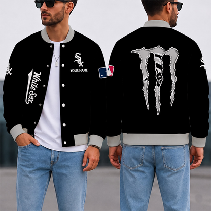 LIMITED EDITION - NEW CUSTOMIZED MLB26 CWS CHICAGO WHITE SOX VARSITY & BASEBALL JACKET