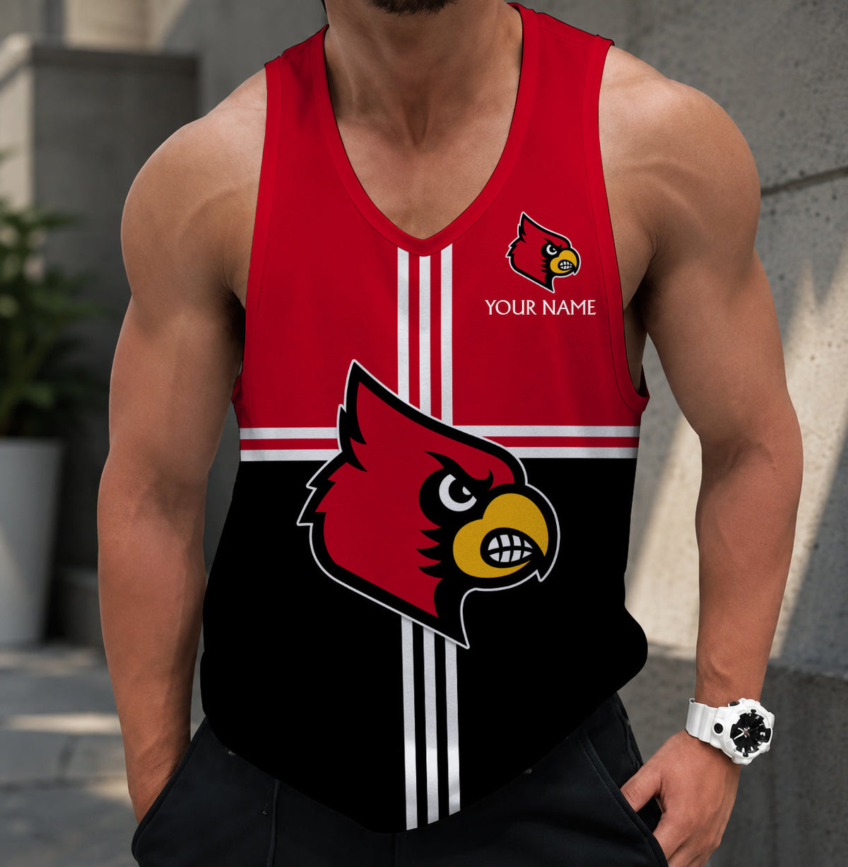 VIRAL EDITION - NEW CUSTOMIZED NCAA CWS26 ULC LOUISVILLE CARDINALS UNISEX TANK TOP