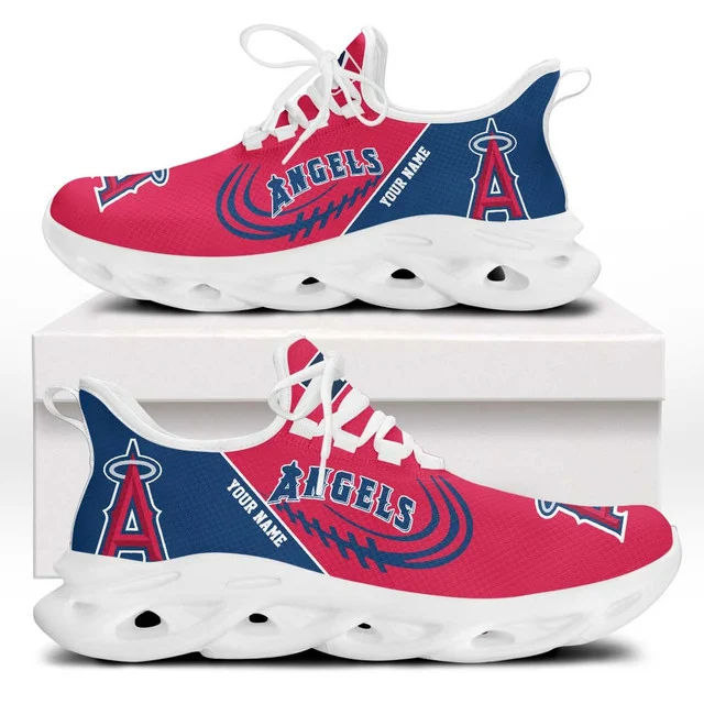 LIMITED EDITION - NEW CUSTOMIZED MLB27 LAA LOS ANGELES ANGELS PREMIUM CLUNKY SNEAKERS