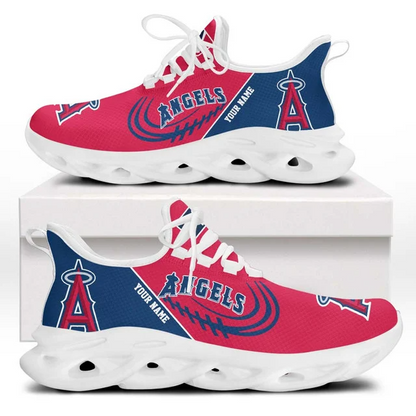 LIMITED EDITION - NEW CUSTOMIZED MLB27 LAA LOS ANGELES ANGELS PREMIUM CLUNKY SNEAKERS