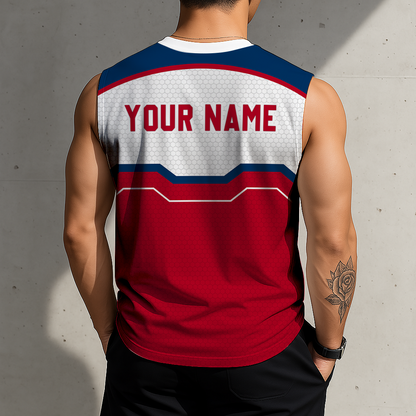 FINAL SALE - NEW CUSTOMIZED MLB27 LAA LOS ANGELES ANGELS MEN'S GYM SHIRT