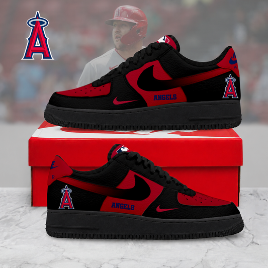 MEGA SALE - NEW CUSTOMIZED MLB27 LAA LOS ANGELES ANGELS AF1 SHOES