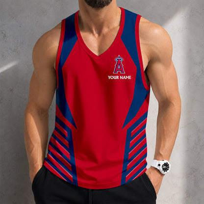 FLASH SALE - NEW CUSTOMIZED MLB27 LOS ANGELES ANGELS UNISEX TANK TOP