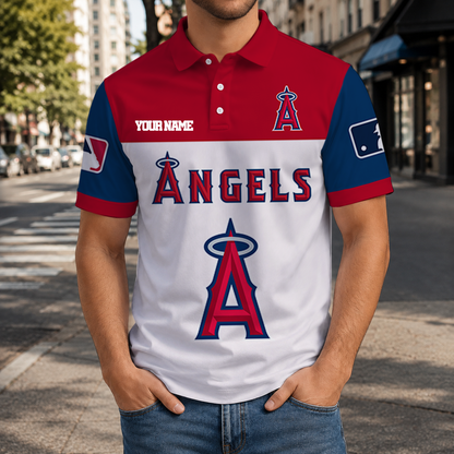 HOT DEAL - NEW CUSTOMIZED MLB27 LAA LOS ANGELES ANGELS T-SHIRT, POLO SHIRT, ZIP POLO SHIRT, SWEATSHIRT, HOODIE & ZIP HOODIE