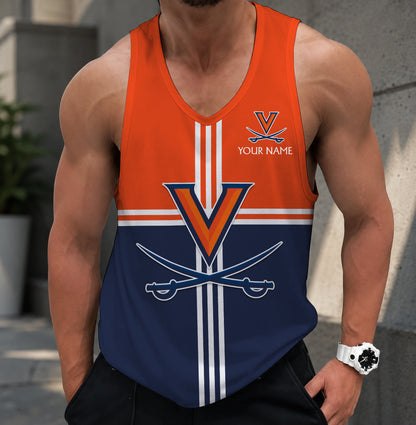 VIRAL EDITION - NEW CUSTOMIZED NCAA CWS28 VIC VIRGINIA CAVALIERS UNISEX TANK TOP