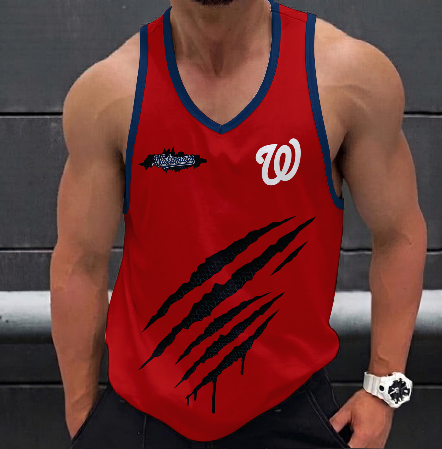 LIMITED EDITION - NEW CUSTOMIZED MLB28 WASHINGTON NATIONALS UNISEX TANK TOP