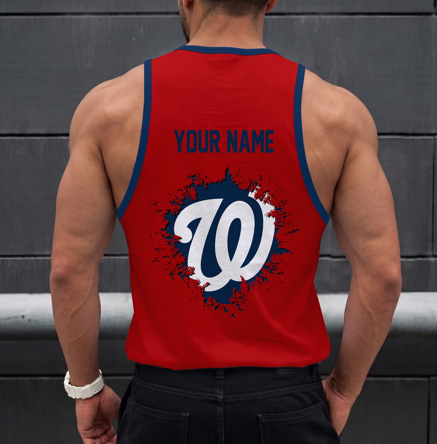 LIMITED EDITION - NEW CUSTOMIZED MLB28 WASHINGTON NATIONALS UNISEX TANK TOP