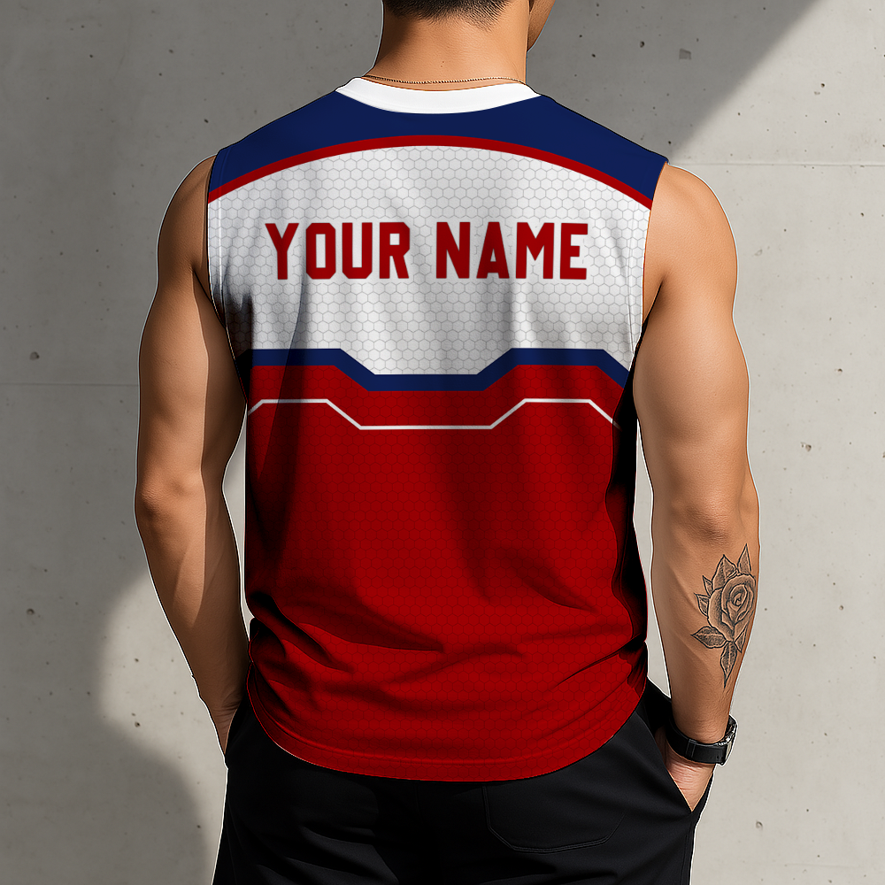 FINAL SALE - NEW CUSTOMIZED MLB28 WNS WASHINGTON NATIONALS MEN'S GYM SHIRT