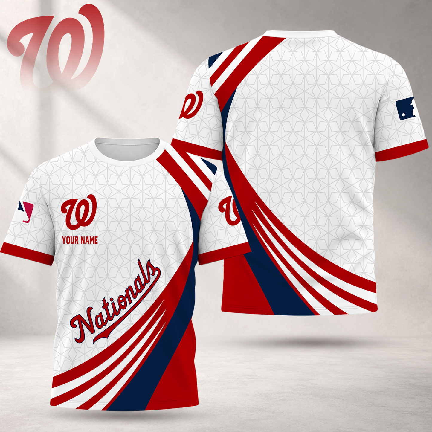 FINAL SALE - NEW CUSTOMIZED MLB28 WNS WASHINGTON NATIONALS T-SHIRT, POLO SHIRT, ZIP POLO SHIRT, SWEATSHIRT, HOODIE & ZIP HOODIE