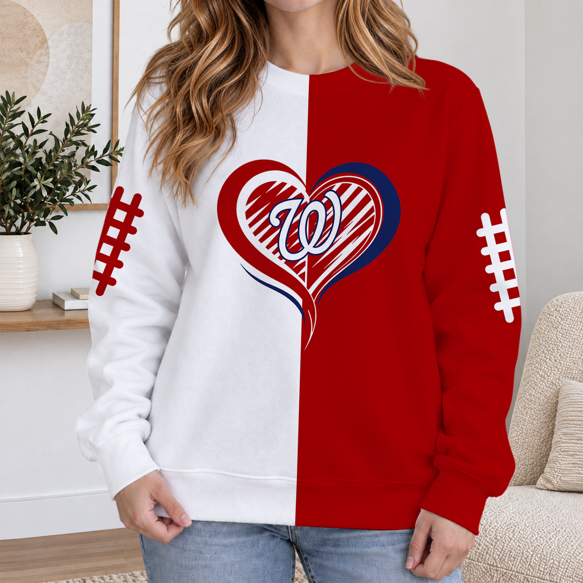 LIMITED EDITION - NEW CUSTOMIZED MLB28 WNS WASHINGTON NATIONALS RIBBED HOODIE & SWEATSHIRT
