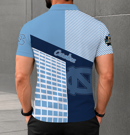 LIMITED EDITION - NEW CUSTOMIZED NCAA CWS29 NTH NORTH CAROLINA TAR HEELS POLO SHIRT