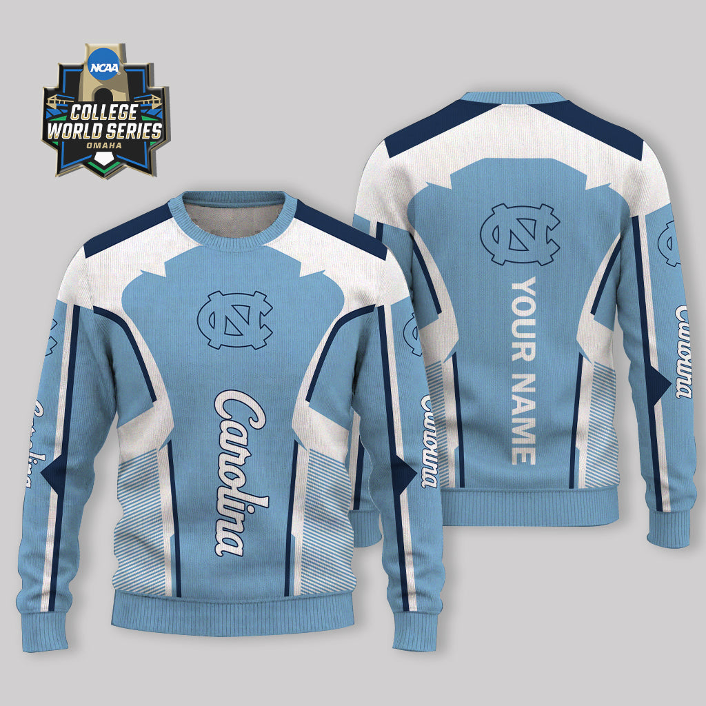 MEGA SALE - NEW CUSTOMIZED NCAA CWS29 NTH NORTH CAROLINA TAR HEELS UGLY SWEATER