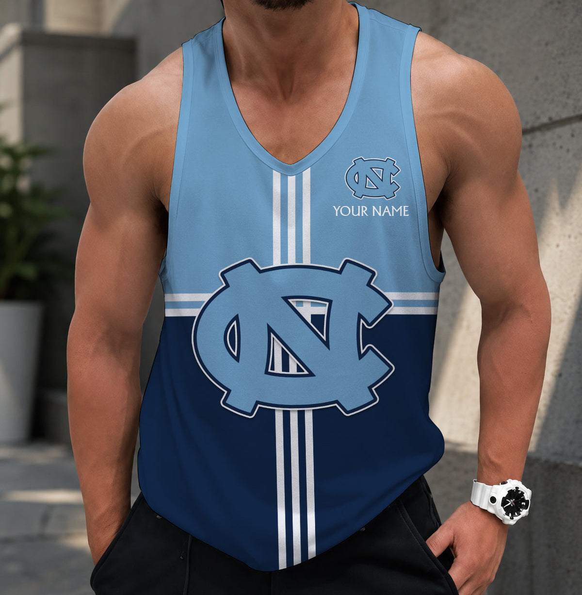 VIRAL EDITION - NEW CUSTOMIZED NCAA CWS29 NTH NORTH CAROLINA TAR HEELS UNISEX TANK TOP