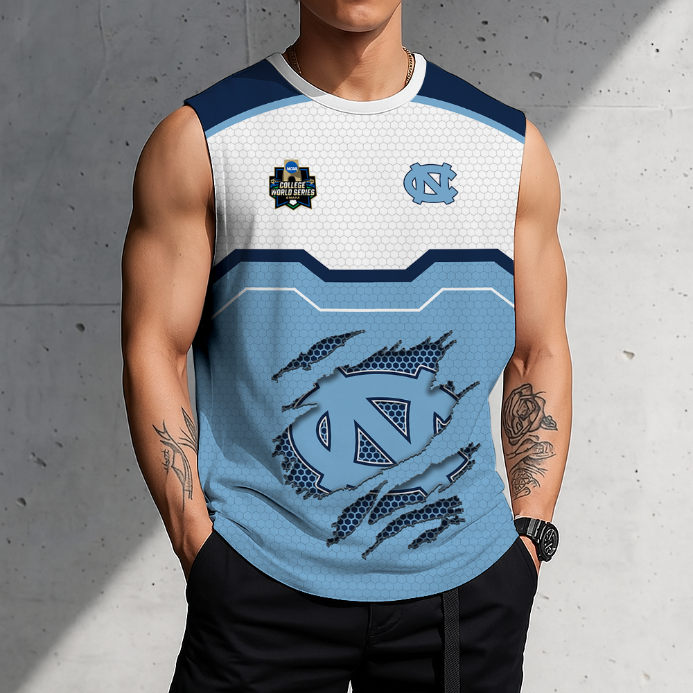 FINAL SALE - NEW CUSTOMIZED NCAA CWS29 NTH NORTH CAROLINA TAR HEELS MEN'S GYM SHIRT