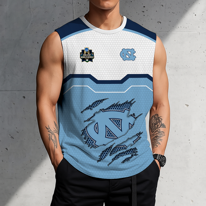 FINAL SALE - NEW CUSTOMIZED NCAA CWS29 NTH NORTH CAROLINA TAR HEELS MEN'S GYM SHIRT