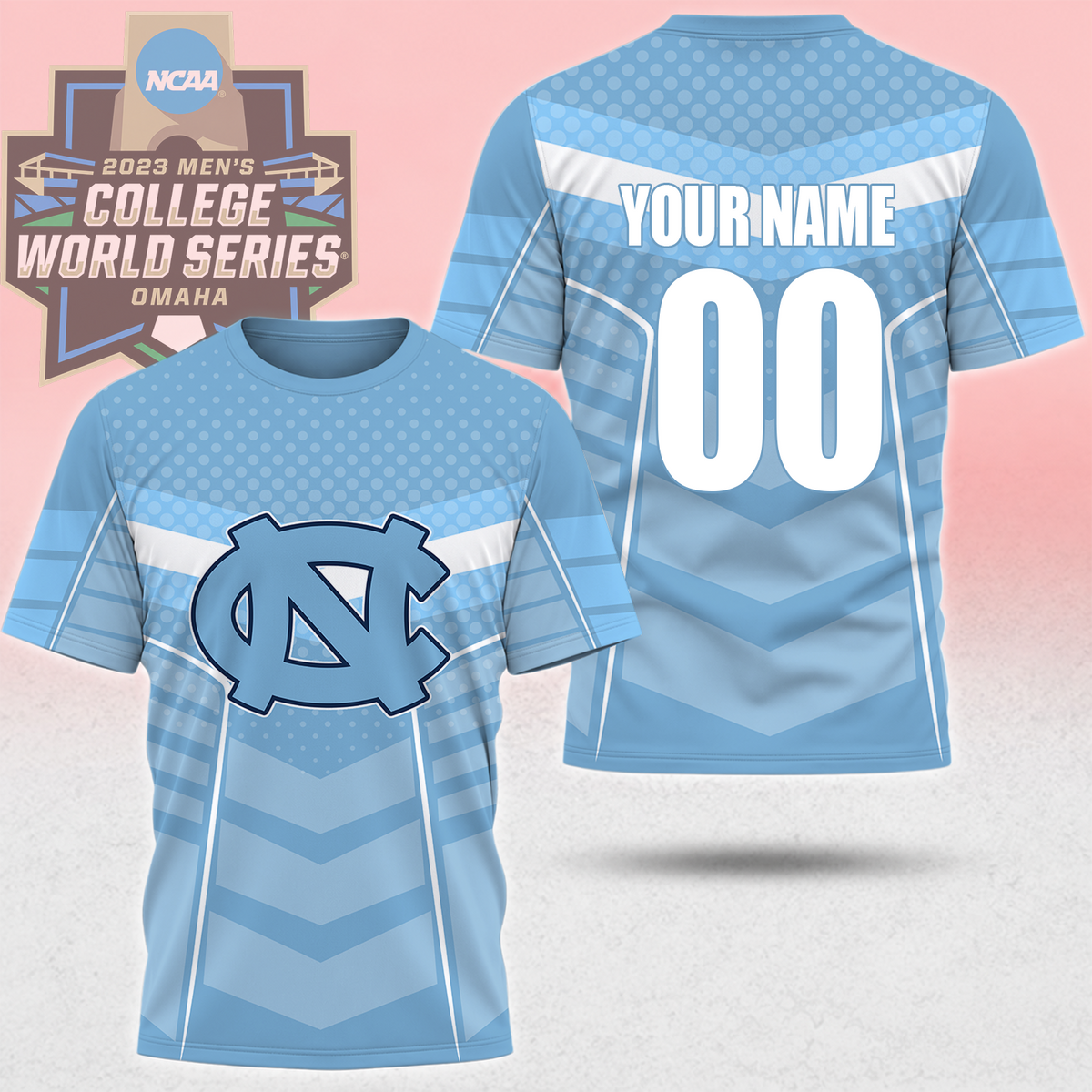 LIMITED EDITION - NEW CUSTOMIZED NCAA CWS29 NTH NORTH CAROLINA TAR HEELS T-SHIRT, POLO SHIRT, ZIP POLO SHIRT, SWEATSHIRT, HOODIE & ZIP HOODIE