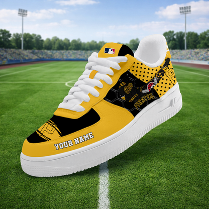 SPECIAL OFFER - NEW CUSTOMIZED MLB29 PHP PITTSBURGH PIRATES AF1 SNEAKERS