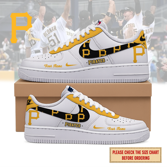 VIRAL EDITION - NEW CUSTOMIZED MLB29 PHP PITTSBURGH PIRATES AF1 SHOES