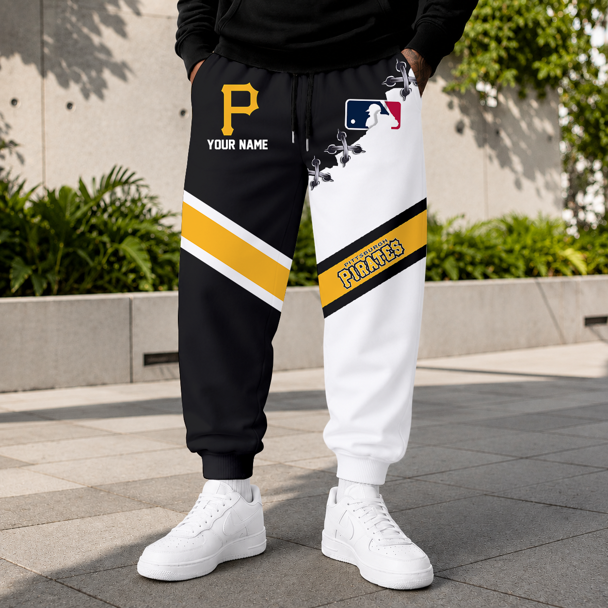 FINAL SALE - NEW CUSTOMIZED MLB29 PHP PITTSBURGH PIRATES SWEATPANTS