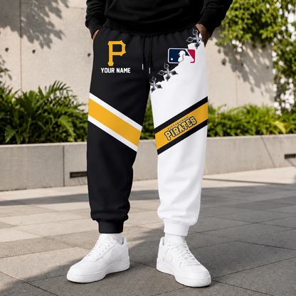 FINAL SALE - NEW CUSTOMIZED MLB29 PHP PITTSBURGH PIRATES SWEATPANTS